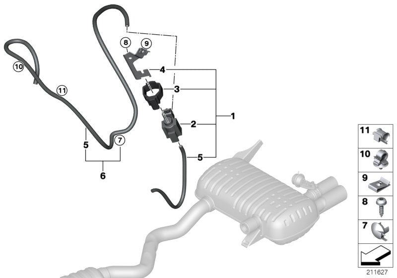 Genuine BMW 18307565078 E93 E92 Electric Changeover Valve With Bracket (Inc. 335is, 335i & 330i)