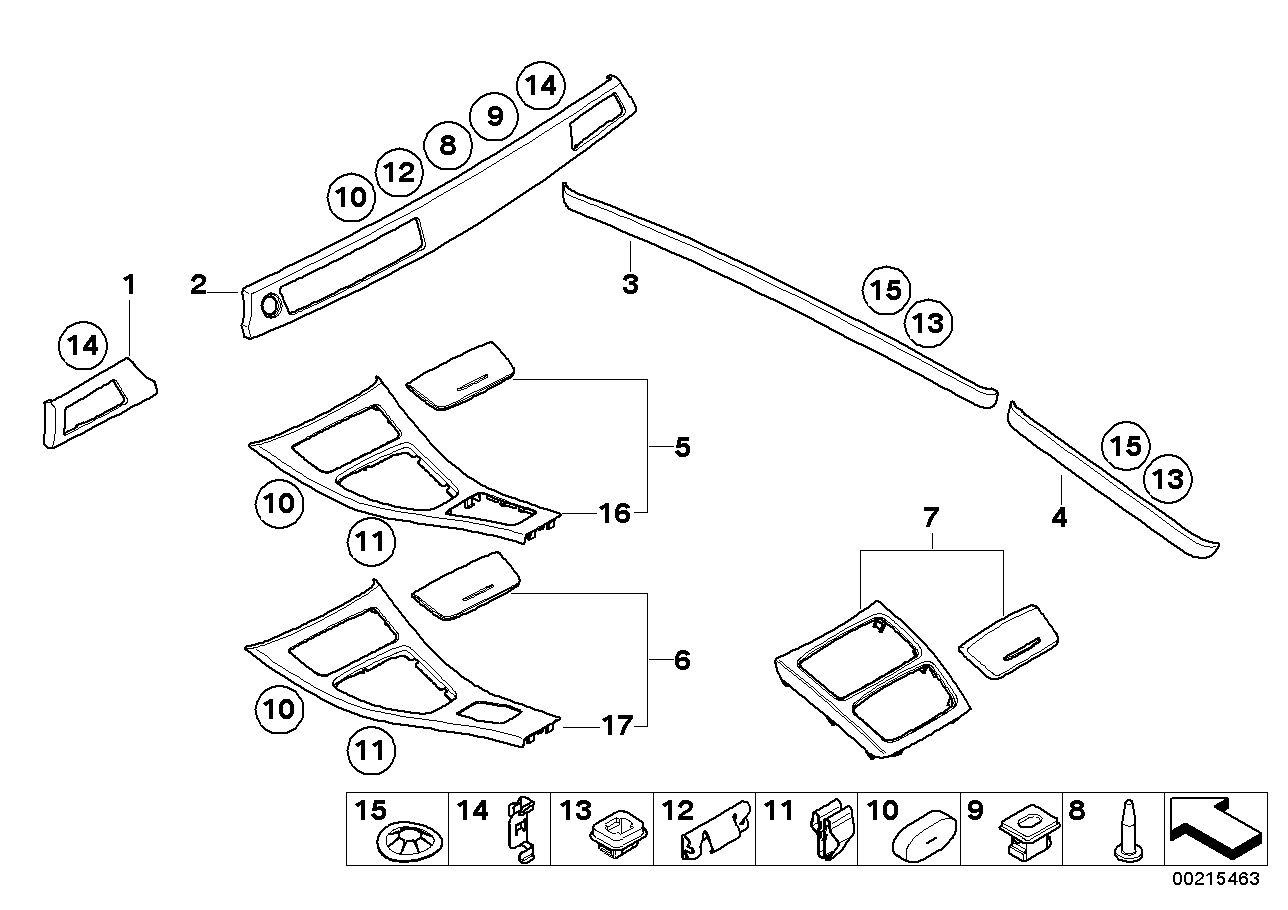 Genuine BMW 51417251232 E92 E93 Decorative Strip, Door Front Right BAMBUS ANTHR. (Inc. 318i, 325xi & 328xi)