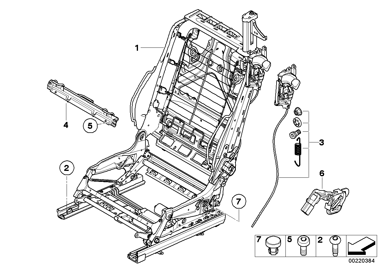 Genuine BMW 52109155249 E93 Bowden Cable Left (Inc. 318i, 320i & 323i)