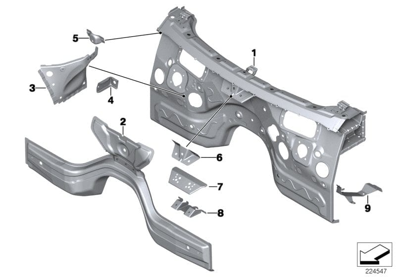 Genuine BMW 51717267204 F25 F26 Bracket For Pedal Module (Inc. X3 & X4 28iX)