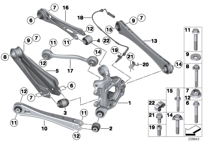 Genuine BMW 34526787704 F25 F26 Bracket For Pulse Generator, Right (Inc. X3 & X4 20iX)