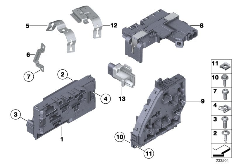 Genuine BMW 61149151324 Bracket Current Distributor (Inc. 740dX, 530dX & Alpina B7X)