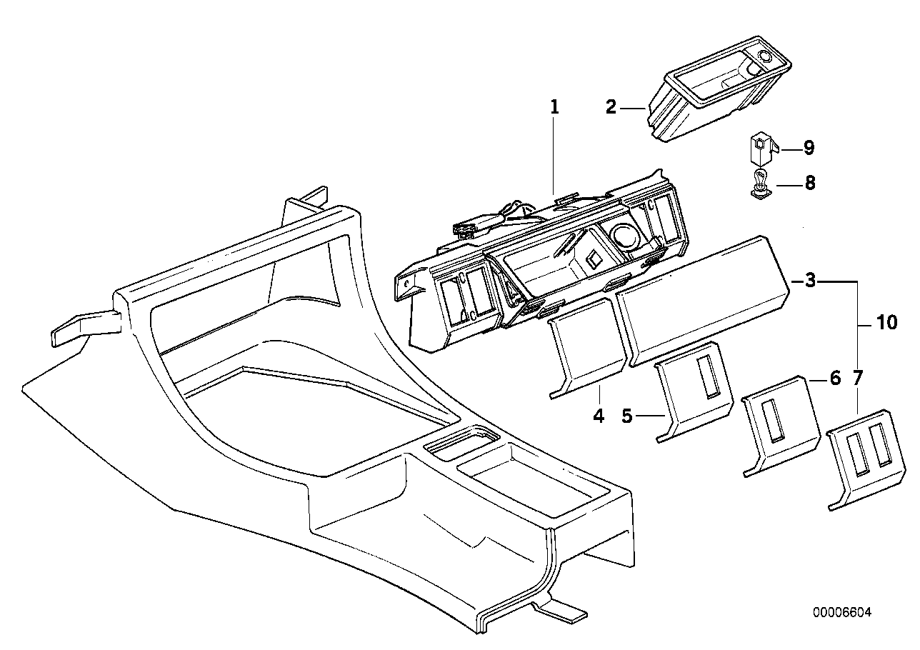 Genuine BMW 51168136259 E32 Covering Cap (Inc. 750iL, 730i & 730iL)