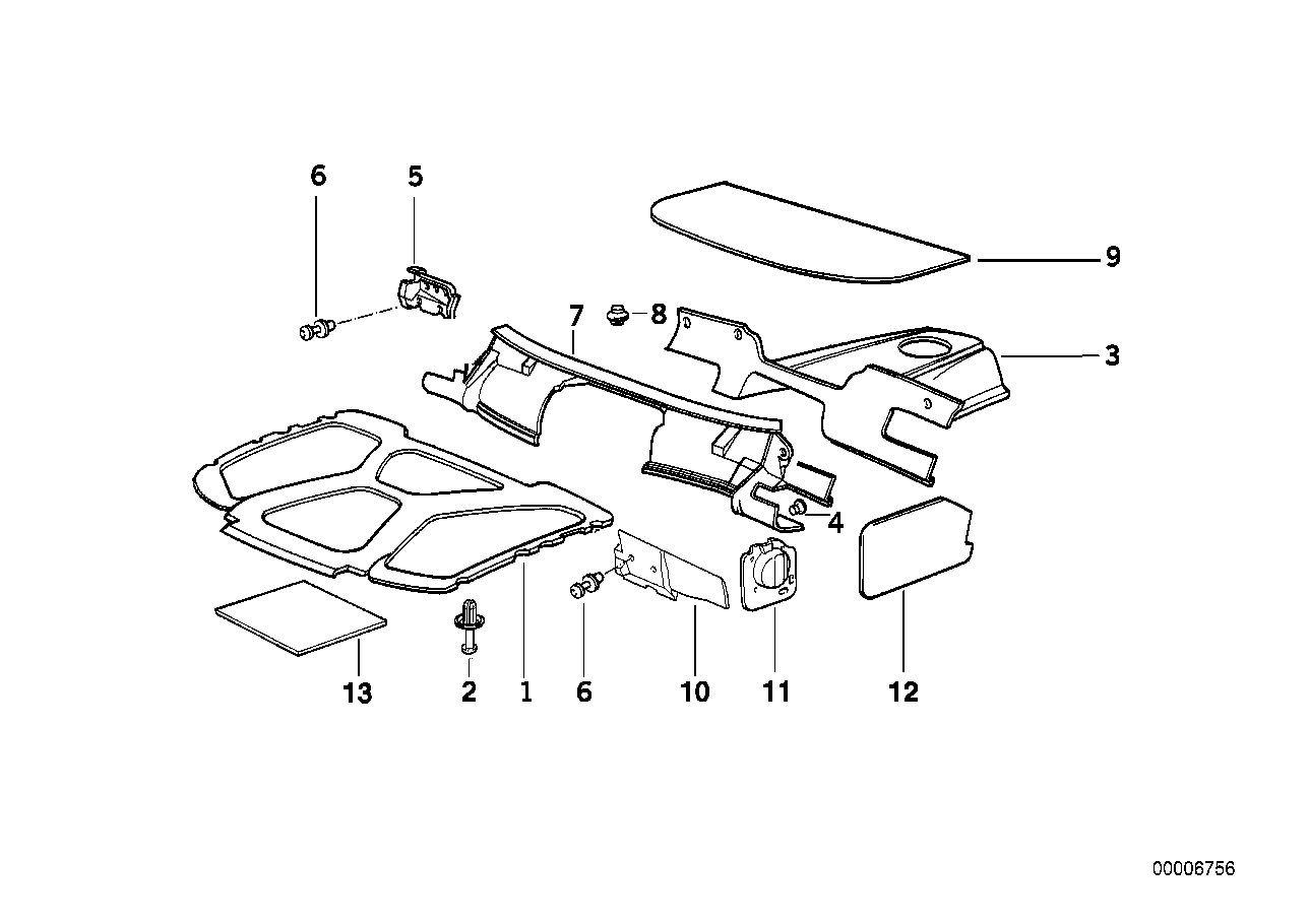 Genuine BMW 51488233855 Sound Insulating Door Front Left
