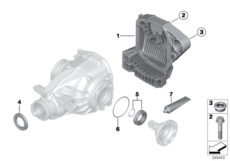 Genuine BMW 33121213949 Shaft Seal 50X80X9