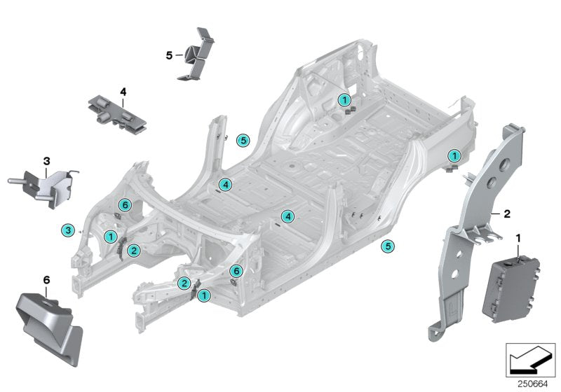 Genuine BMW 61139118084 E71 E70 Holder (Inc. X5)