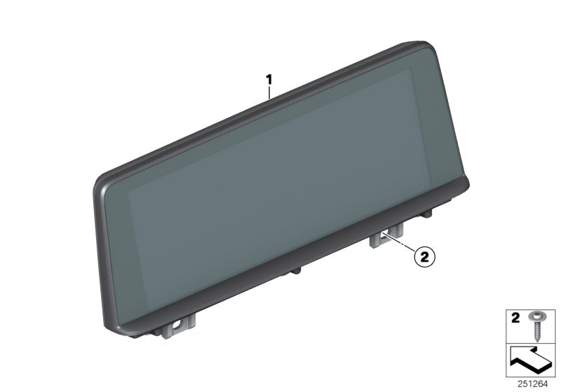 Genuine BMW 65508803369 F39 Central Information Display 6,5" (Inc. X2)