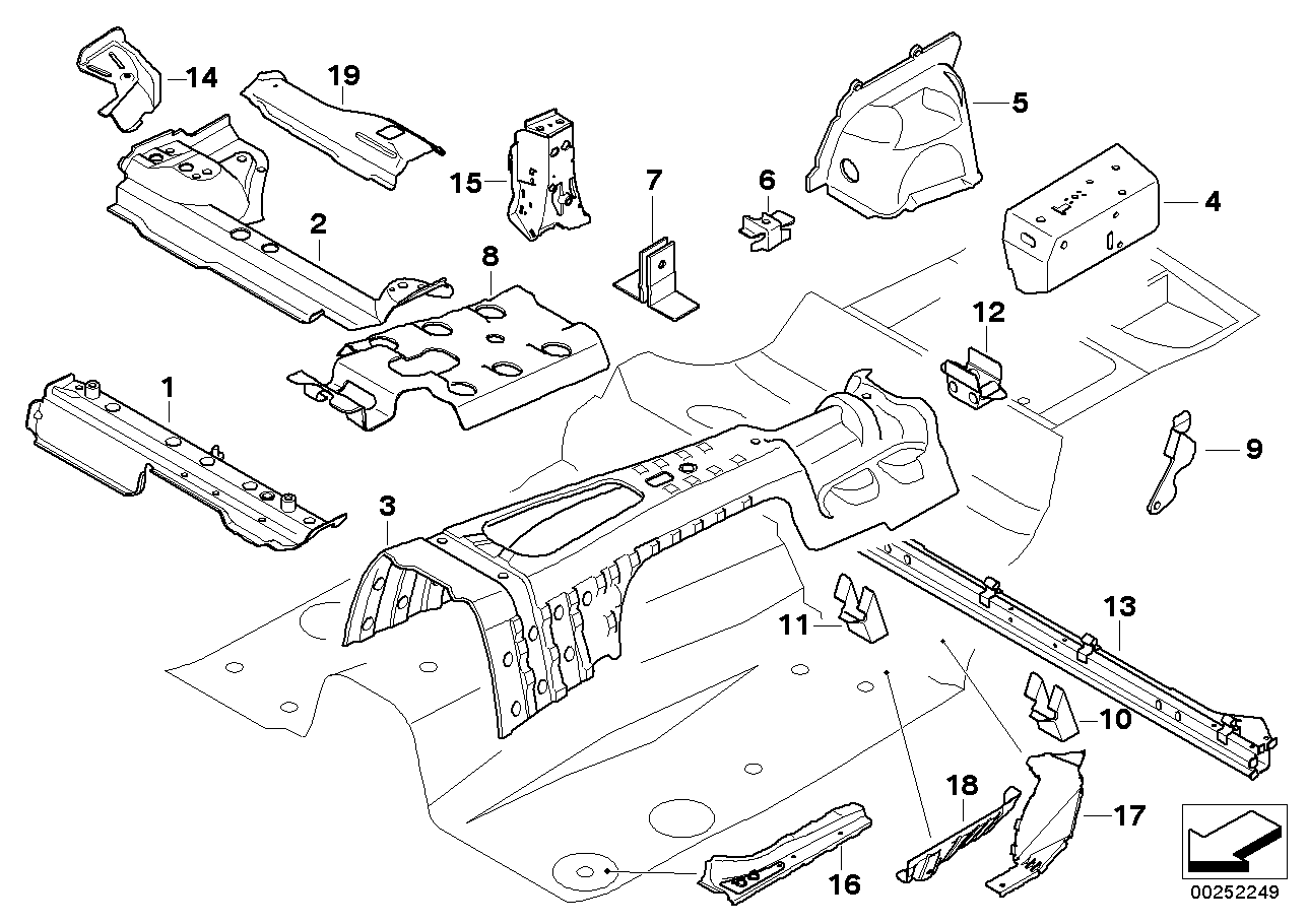 Genuine BMW 41117145299 E93 E90 E92 Left Rear Seat Console (Inc. M3, 320xd & 330i)