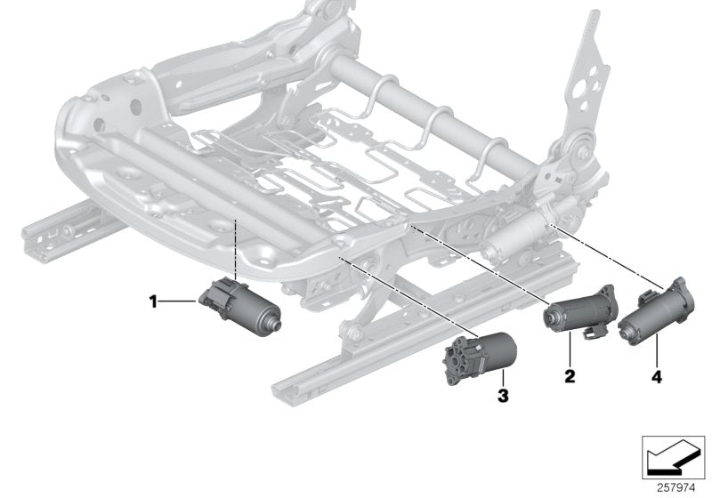 Genuine BMW 52107325521 Drive, Seat Height Adjustment Left