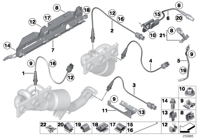 Genuine BMW 11787590402 Nox Sensor