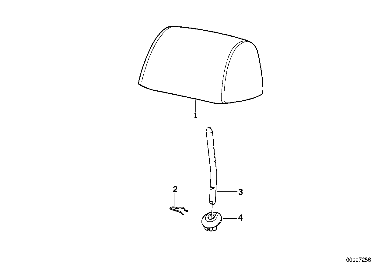 Genuine BMW 52201977898 E36 E39 Guide Right (Inc. 320i, 540i & 323i)