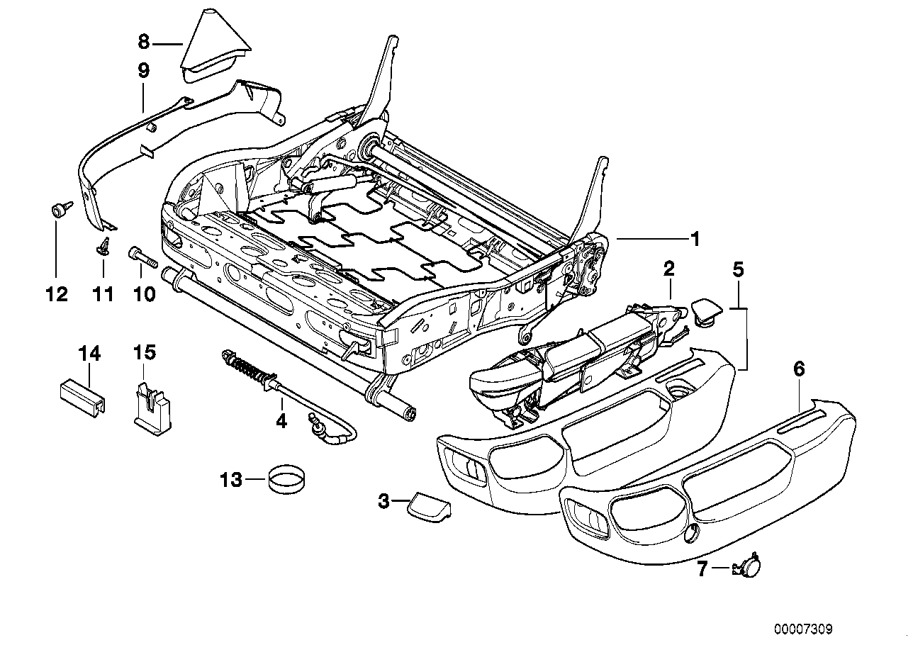 Genuine BMW 52108218773 E38 Fillister-Head Screw M6X25 GRUEN (Inc. 750iL, 740i & 730i)