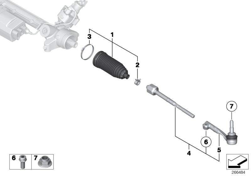 Genuine BMW 32106799875 Ball Joint, Left (Inc. 430i, 418d & 330d)