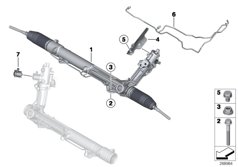 Genuine BMW 32106779624 Set Pipe