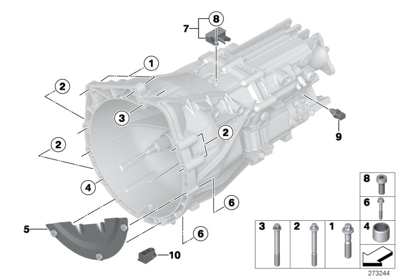 Genuine BMW 23007629571 Covering Plate (Inc. 520i & 528i)