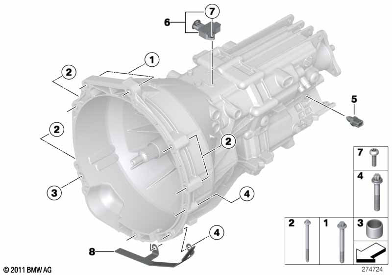 Genuine BMW 23147606188 Neutral Sensor