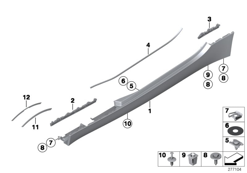 Genuine BMW 51127231078 E89 Rocker Panel, Primed, Right (Inc. Z4 35is, Z4 28i & Z4 30i)