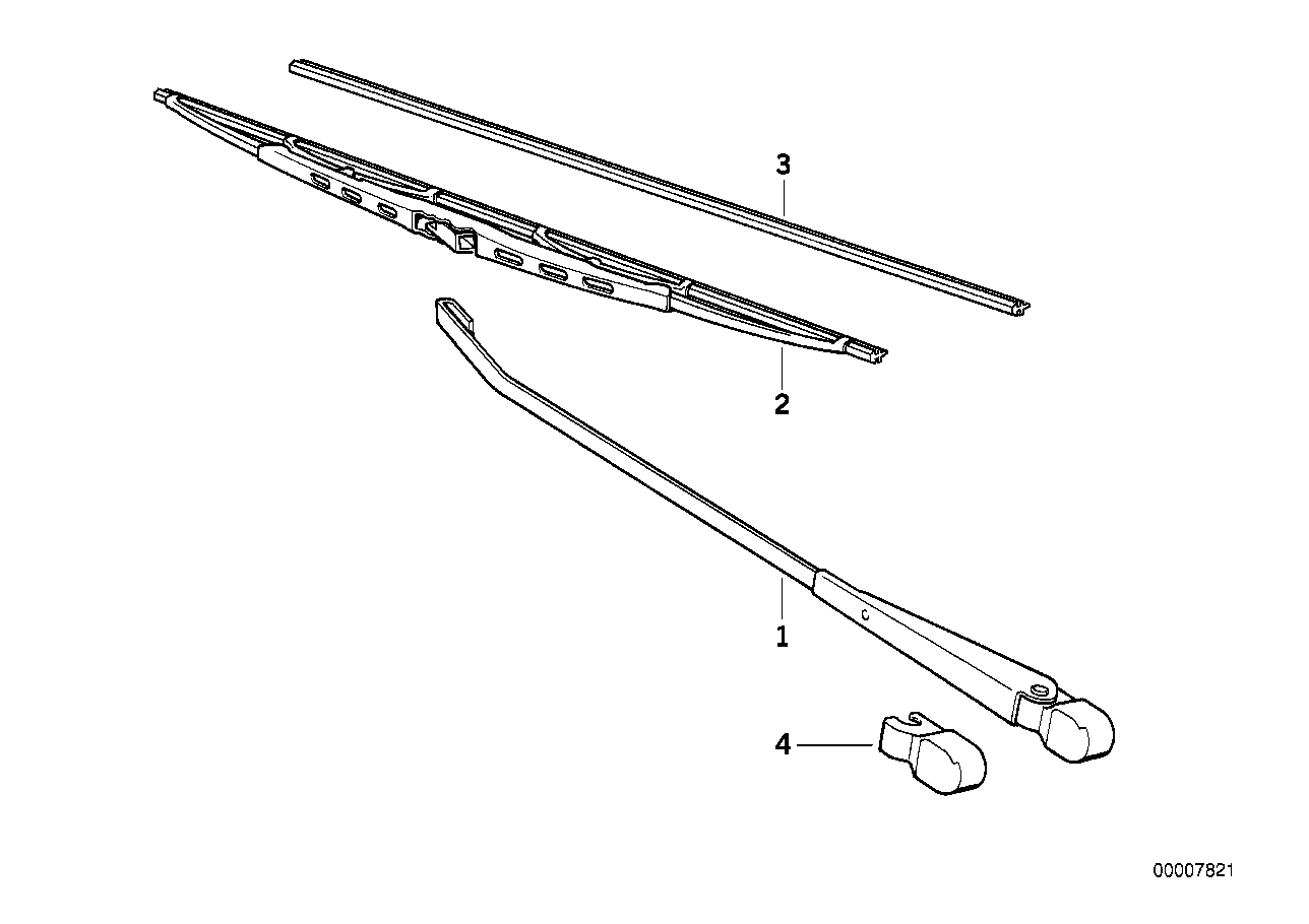 Genuine BMW 61619069196 E36 E30 Set Of Wiper Blades (Inc. 320is, 316i 1.9 & Z1)
