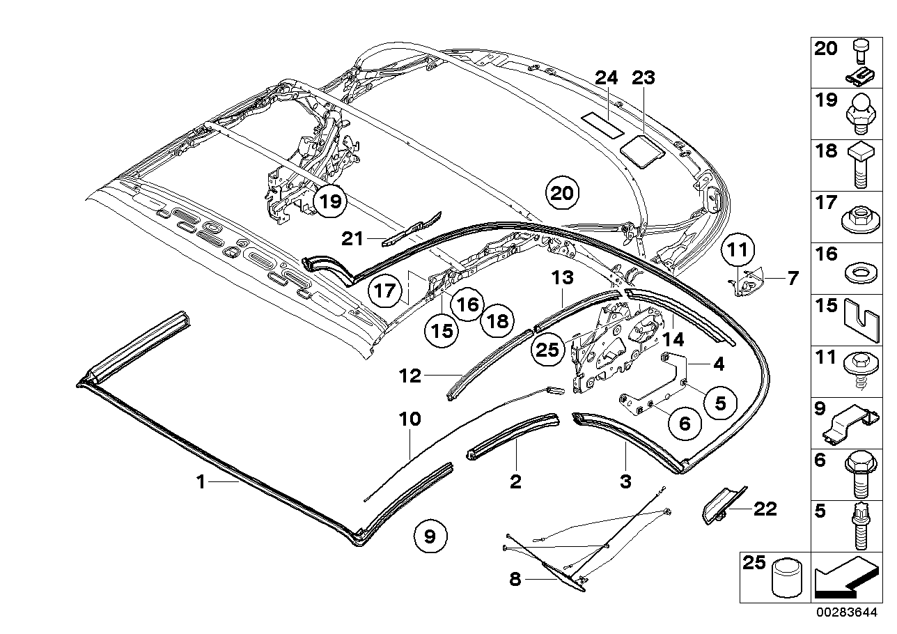 Genuine BMW 54347166240 E88 Supporting Plate Right (Inc. 118i, 128i & 135i)