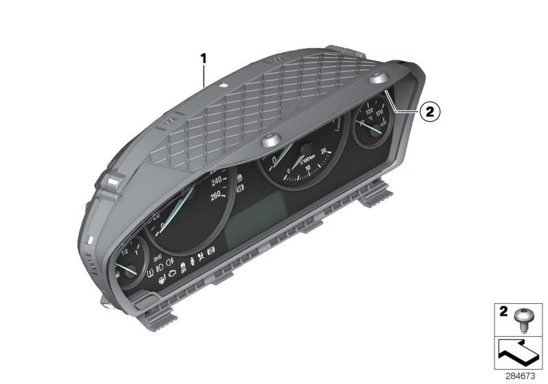 Genuine BMW 62108718270 Instrument Cluster KMH (Inc. 420dX, 430iX & 330d)