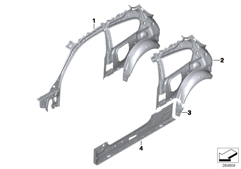 Genuine BMW 51177409543 F21 F21 Cover Pot (Inc. 125d, 118dX & 116d)