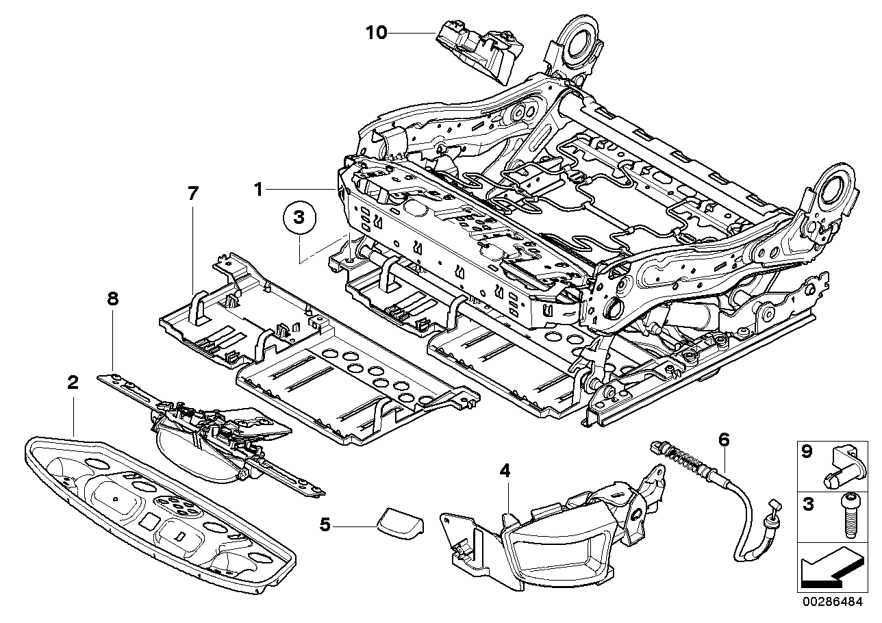 Genuine BMW 52107184349 E71 E72 E70 Left Supporting Plate (Inc. X5)