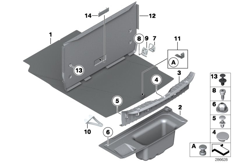 Genuine BMW 51477295784 Repair Kit For Leather Strap (Inc. 650i, 535dX & 535iX)