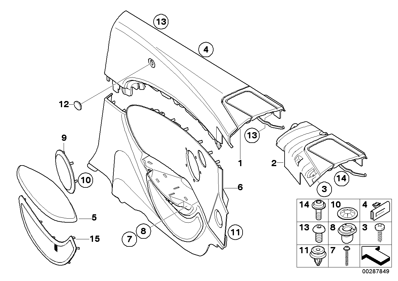 Genuine BMW 51439150567 E64 Lateral Trim Panel Rear Left CHATEAU (Inc. 650i, 635d & 630i)