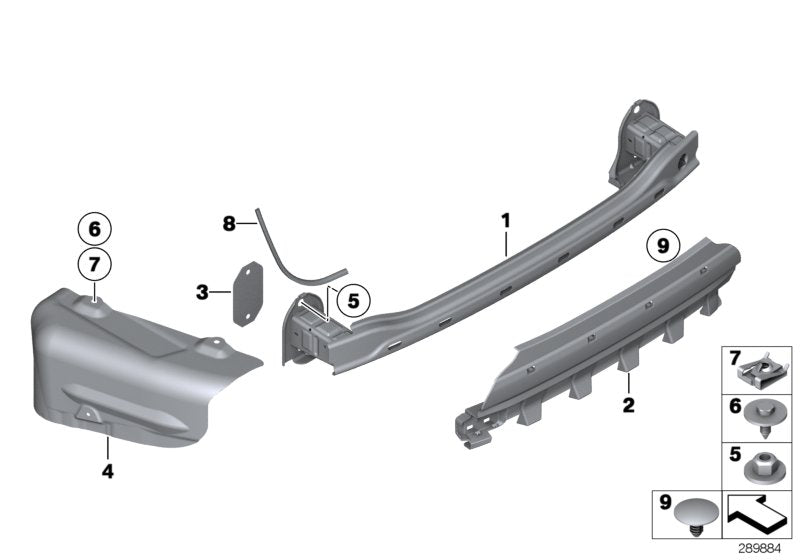 Genuine BMW 51487207270 Sound Insulation, Rear Right Bumper (Inc. 520d, 530dX & 518d)