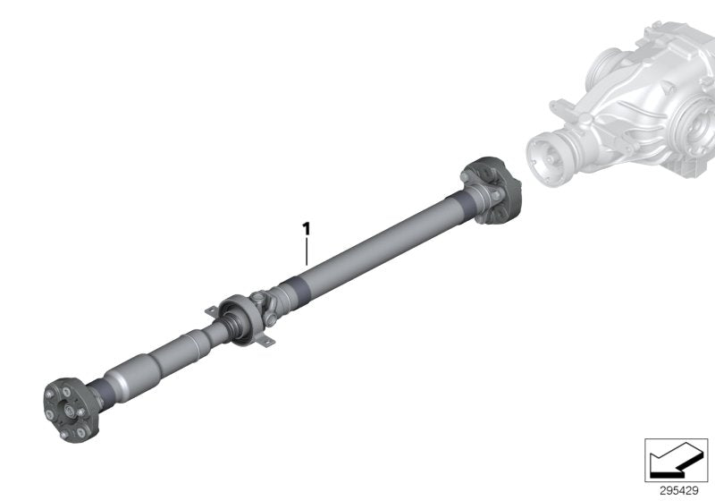 Genuine BMW 26107615398 E84 Drive Shaft Automatic Transmission L=1474mm (Inc. X1)