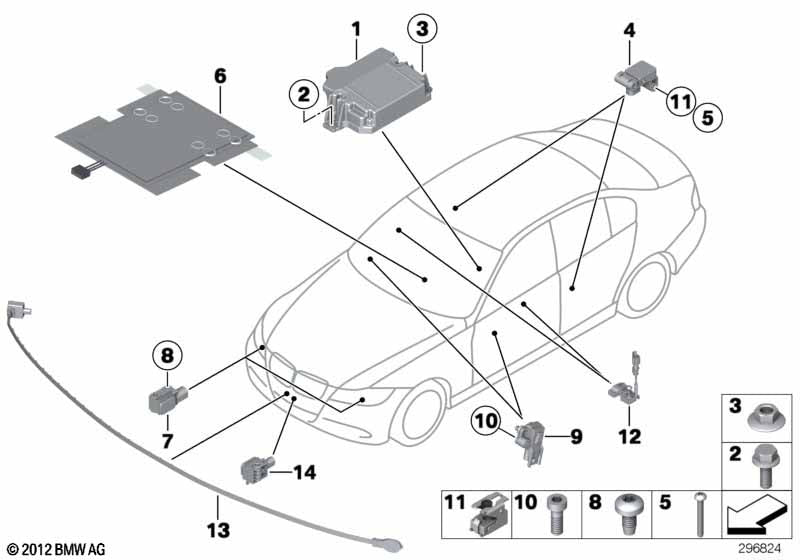 Genuine BMW 65769318778 Sensor, Pedestrian Protection F-Optic