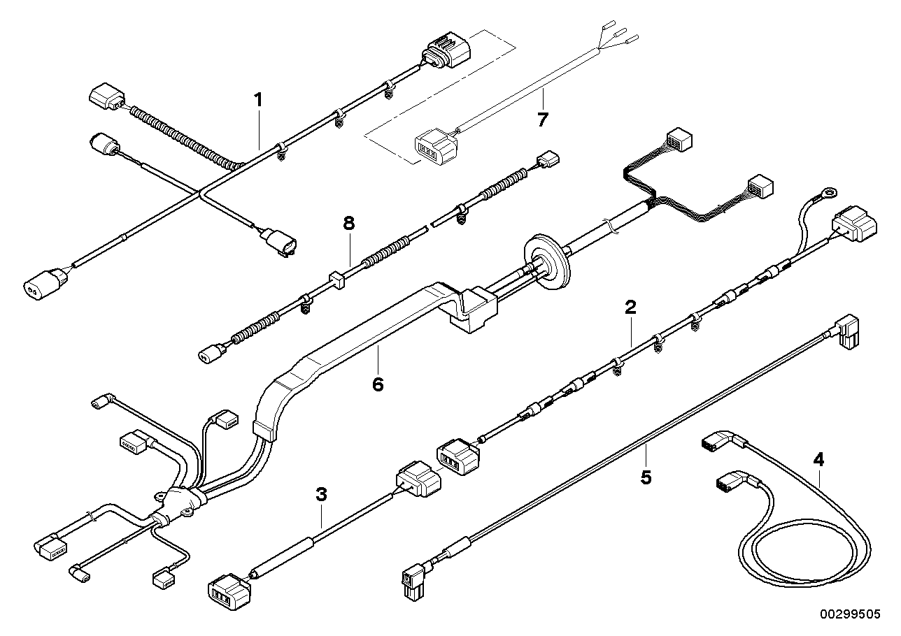 Genuine BMW 12517575579 E71 E72 E70 Wiring Harness, Rear Differential (Inc. Hybrid X6 & X6)