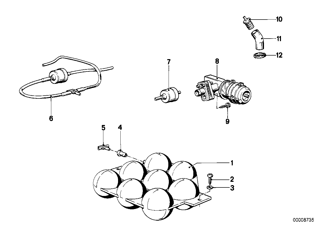 Genuine BMW 64111363061 E23 Distribution Piece (Inc. 732i, 730 & 728)