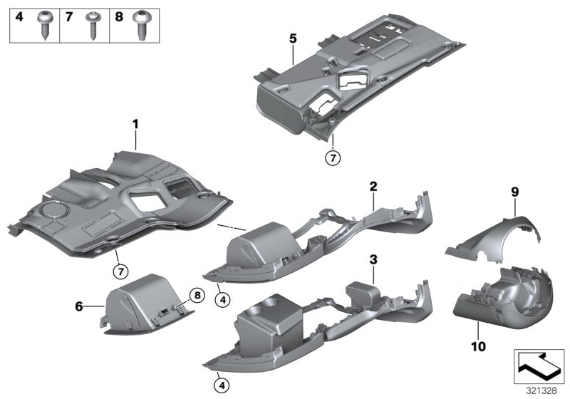 Genuine BMW 51459150289 E89 Trim Panel Foot Controls (Inc. Z4 35is, Z4 28i & Z4 30i)