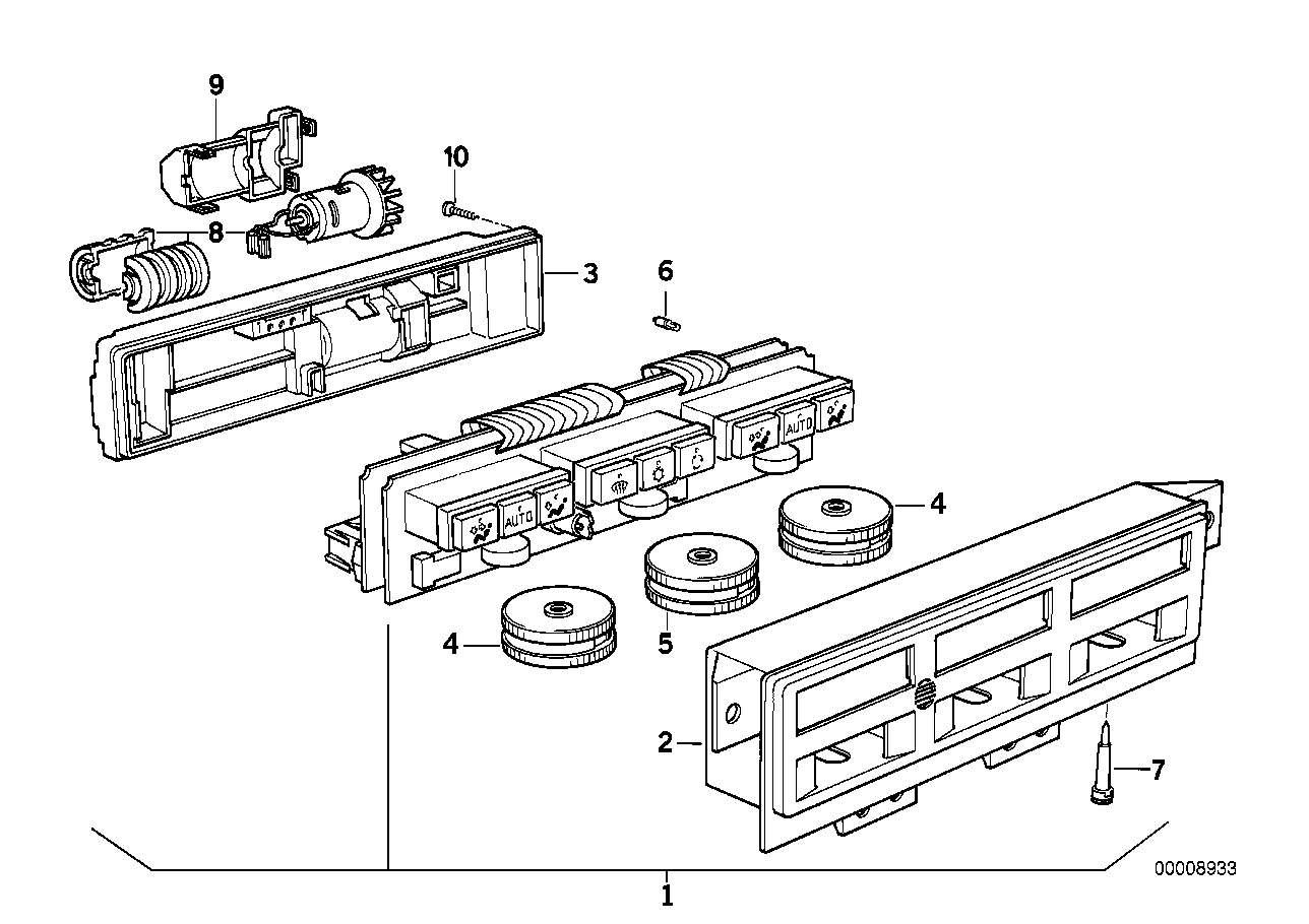 Genuine BMW 64111392178 E31 Control Unit, Automatic Air Cond.,Auc (Inc. 850CSi, 840i & 850Ci)