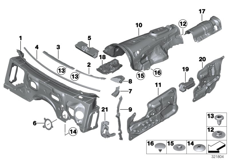 Genuine BMW 51487316337 Sound Insulation, Door Left (Inc. 650i, 650iX & 650iX 4.0)