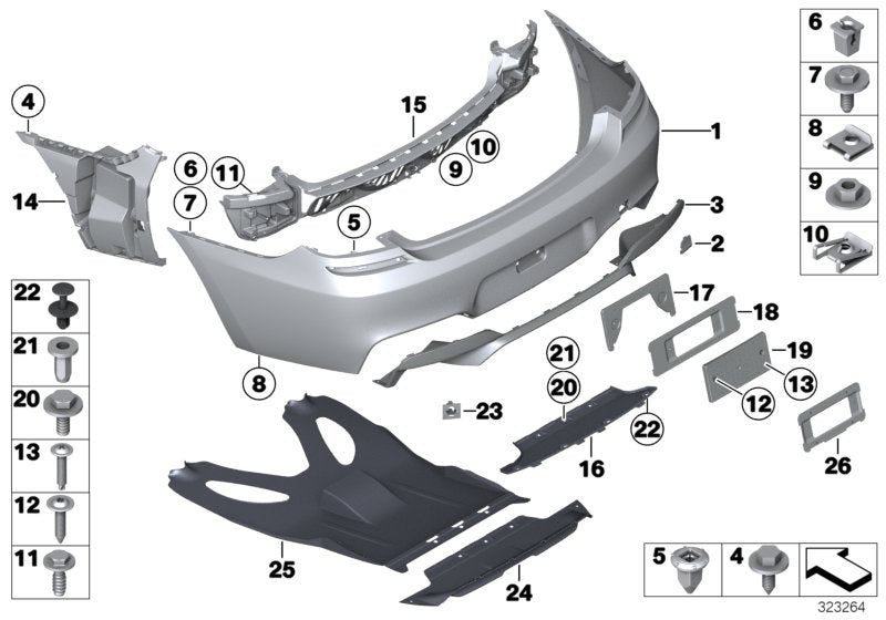 Genuine BMW 51128055373 Cover, Botto(Inc. M6)