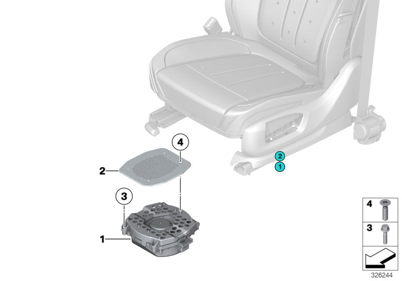 Genuine BMW 65139278360 F16 Central Woofer Trim (Inc. X6)