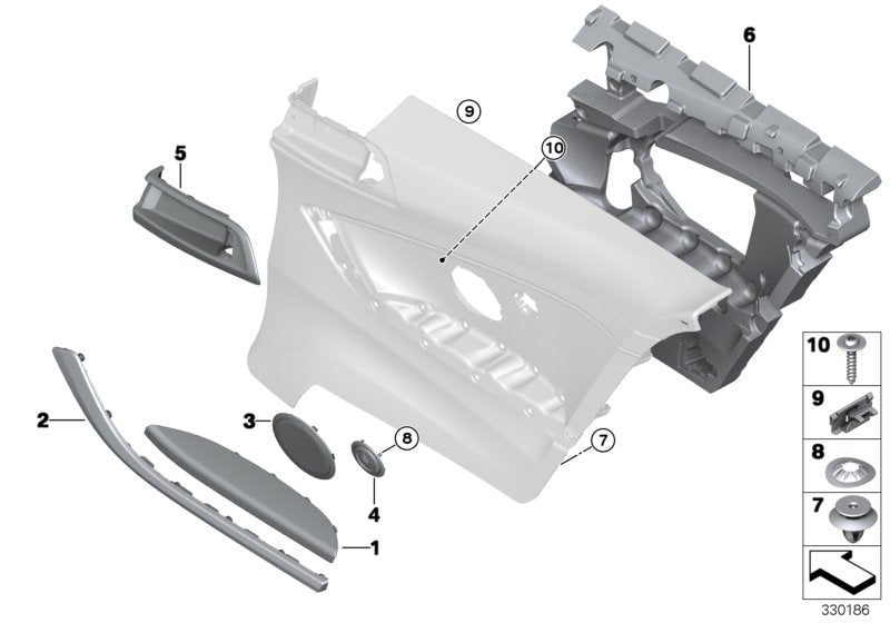 Genuine BMW 51437345465 Armrest In Leather, Rear Left KORALLROT (Inc. 425d, 420dX & 418i)