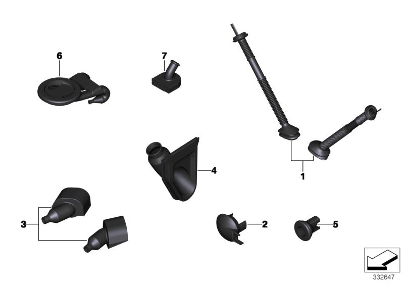 Genuine BMW 61136919402 Grommet For Submersed Tube Sensor (Inc. 650i, 640iX & 640dX)