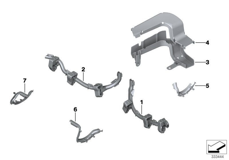 Genuine BMW 61139205819 Left Cable Guide (Inc. 520dX, 530dX & 528i)