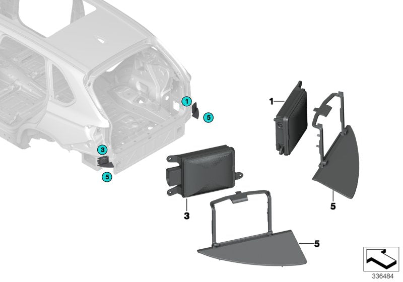 Genuine BMW 66326850147 F15 F16 Screening, Left (Inc. X6)