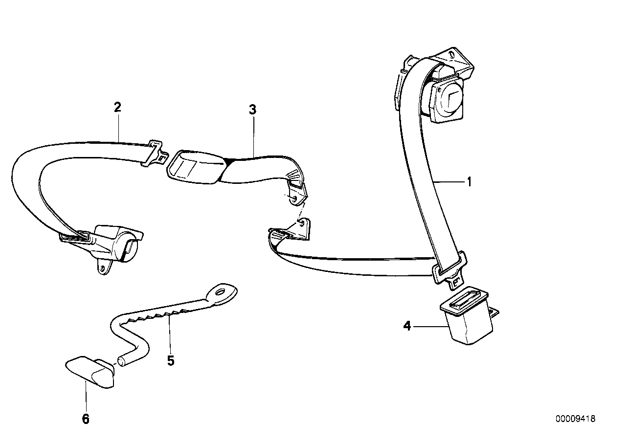 Genuine BMW 72111963480 E32 Grommet (Inc. 740iL, 730i & 750iLS)