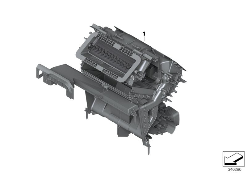 Genuine BMW 64119291190 F15 F16 Distribution Housing, A/C With Preheater (Inc. X5)