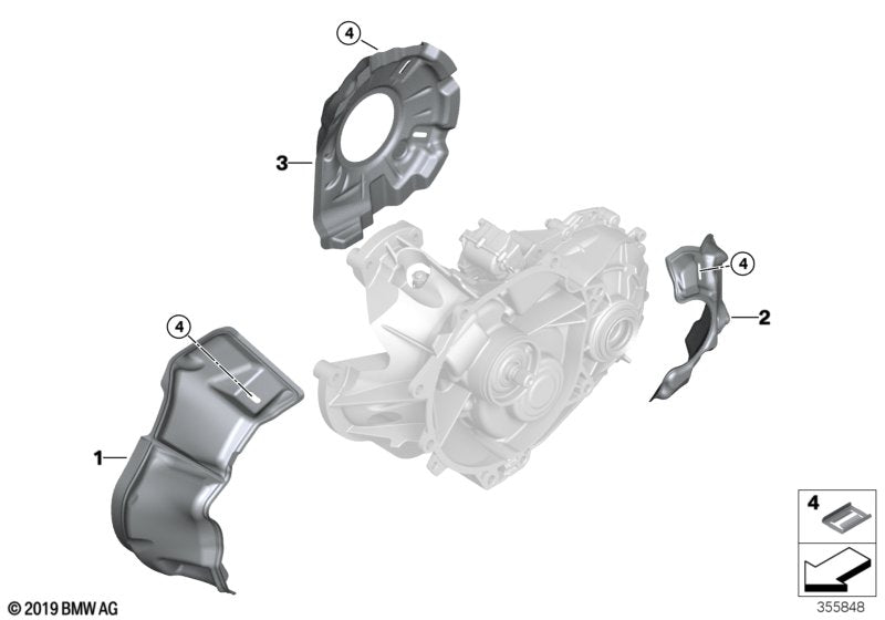 Genuine BMW 27207643216 Cover For E-Transmission (Inc. i3 60Ah Rex)
