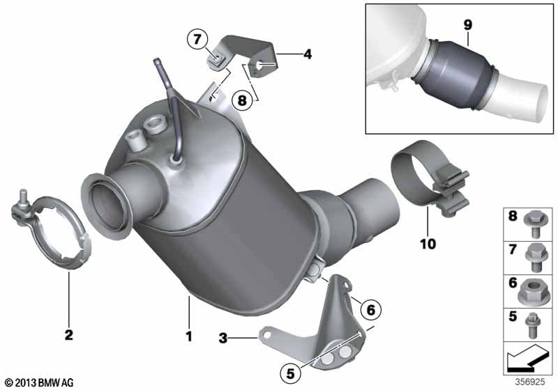 Genuine BMW 18308513949 Rp Diesel Particulate Filter EU6 | ML Performance UK Car Parts