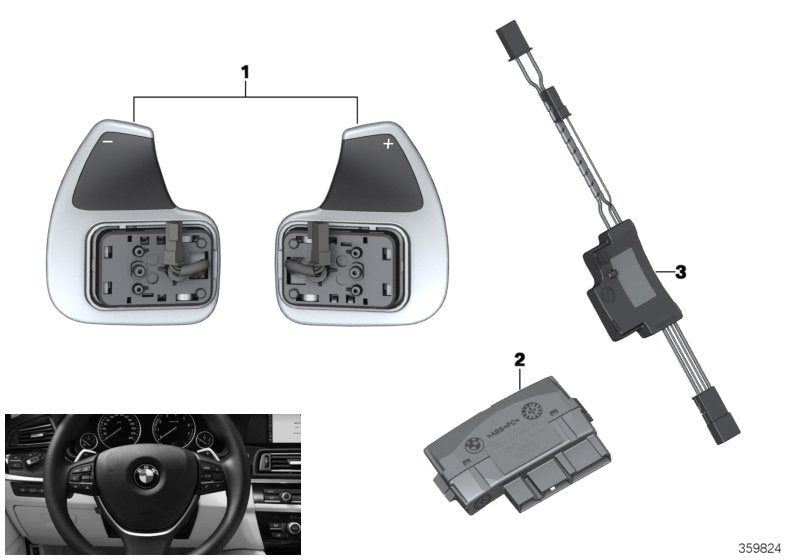 Genuine BMW 61319282644 Set Of Rocker Switches (Inc. 740d, 530dX & 523i)