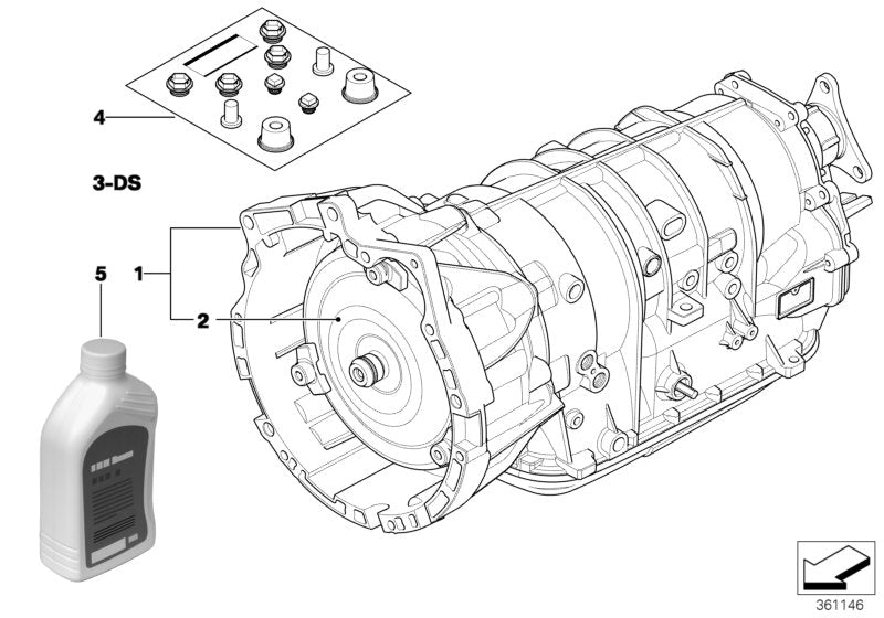 Genuine BMW 24007530439 E46 Exch. Automatic Transmission Eh A5S 390R - ZW (Inc. 330Ci & 330i)