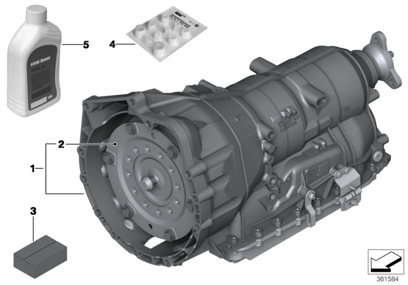 Genuine BMW 24007610246 Exch. Automatic Transmission Eh GA6HP19Z (Inc. 740i & 740Li)