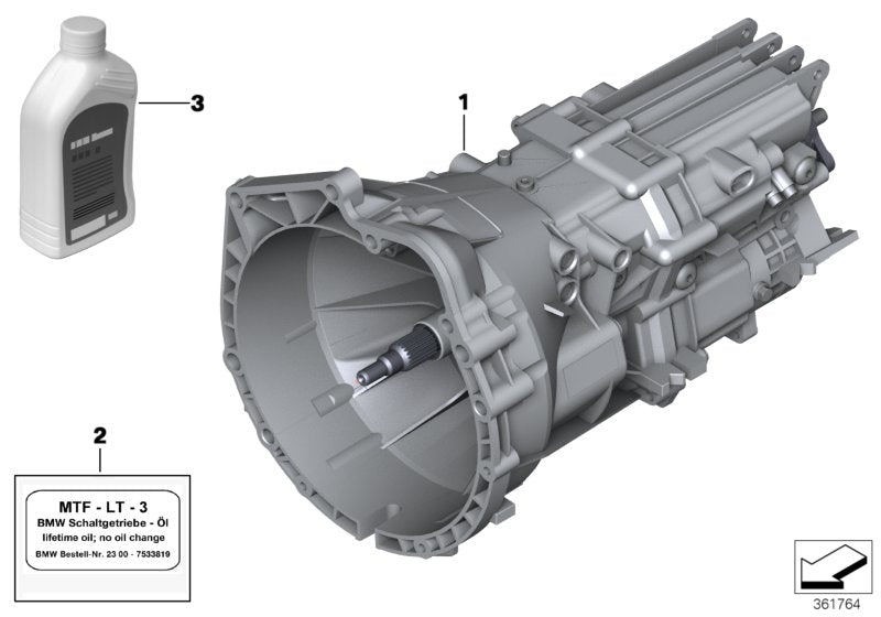 Genuine BMW 23007626310 E60 E91 Exch. 6 Speed Gearbox GS6-17BG - TAPX (Inc. 523i, 528i & 125i)